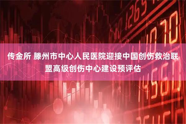 传金所 滕州市中心人民医院迎接中国创伤救治联盟高级创伤中心建设预评估