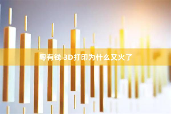 粤有钱 3D打印为什么又火了